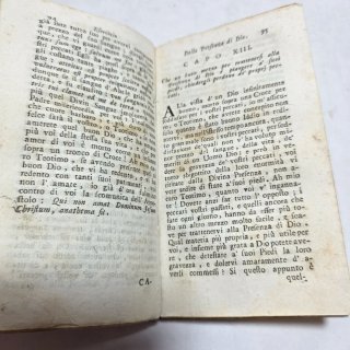 Libro antico Esercizio della presenza di Dio 1764