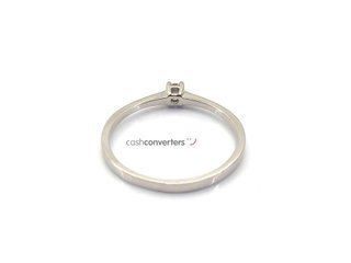sortija oro 18k con piedra con diamante