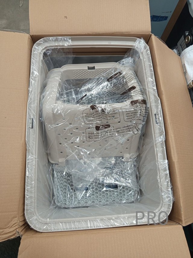 Feandrea PPT005K01 Caja de Arena de Acero Inoxidable para Gatos.