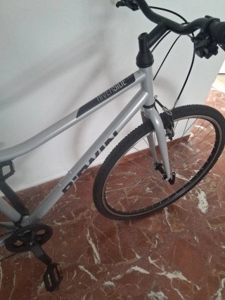 Bicicleta B'TWIN plateada