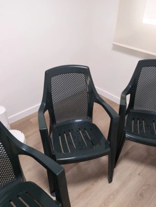 4 Sillas de Jardín Apilables