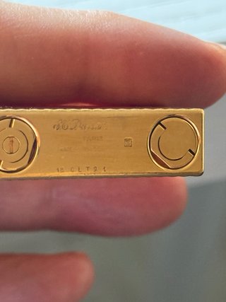 Encendedor S.T. Dupont Paladio Cepillado Oro