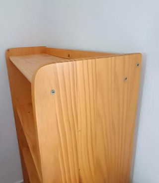 Estantería madera pino miel nueva