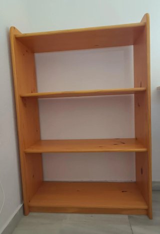 Estantería madera pino miel nueva
