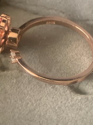 Anillo Flor Turmalinas plata