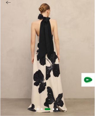 Vestido Fiesta Beige y Negro de esta temporada