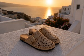 Zueco Crochet Riviera Beige