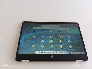 HP Chromebook Plata y Negro