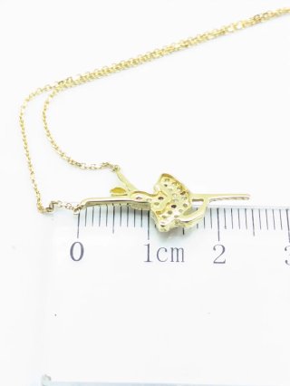 Colgante Bailarina Oro 18k con Circonitas