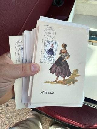 53 Tarjetas Postales España 1967-1971 Y sus sellos