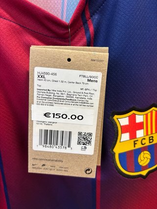 Camiseta Barça Nike Talla XXL Original