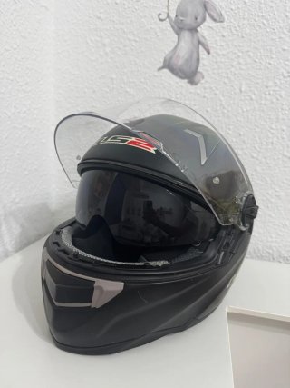 Casco Moto LS2 Negro Integral TALLA S