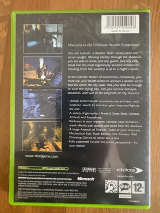 Xbox Thief Deadly Shadows