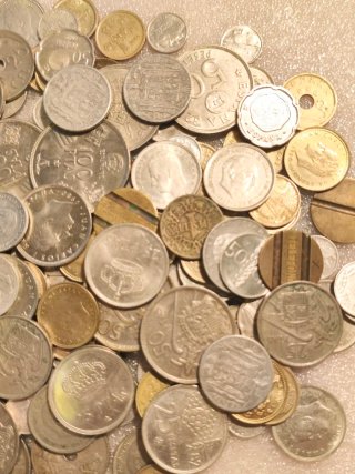 Lote de monedas antiguas españolas