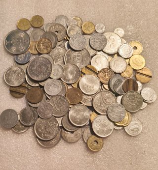 Lote de monedas antiguas españolas