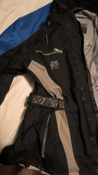 Chaqueta Moto Negra y Azul #cordura#moto