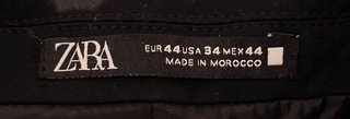Americana Zara Negra Hombre