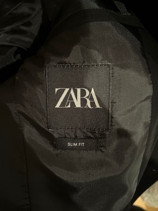 Americana Zara Negra Hombre