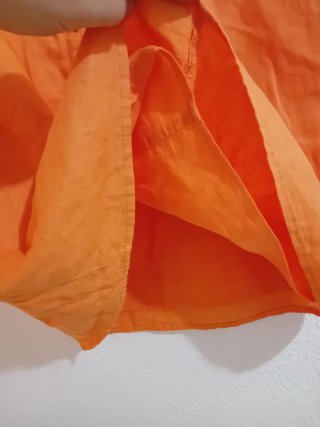 Vestido de verano naranja tirantes