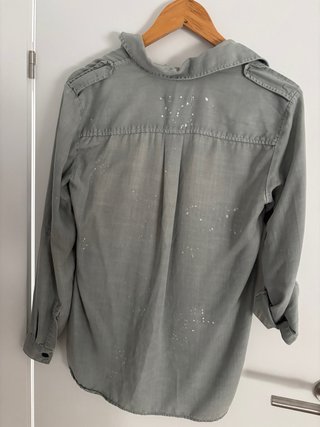 Camisa Zara efecto pintura