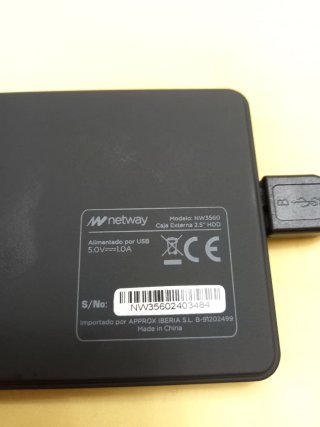 Caja para disco duro externo