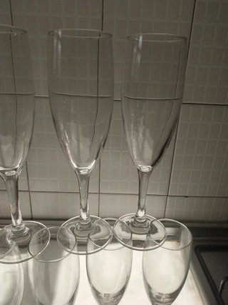 Juego de 9 Copas de Champán