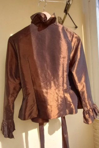 Chaquetilla bolero cobre con lazada