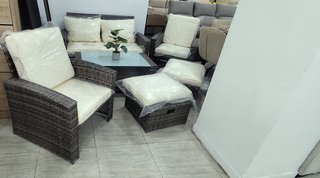 Conjunto Terraza Ratán 6 Piezas – Moderno!! Nuevo!