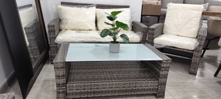 Conjunto Terraza Ratán 6 Piezas – Moderno!! Nuevo!
