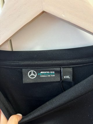 Camiseta AMG Petronas F1 Manga Larga Negra