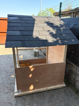 Caseta exterior madera para niños
