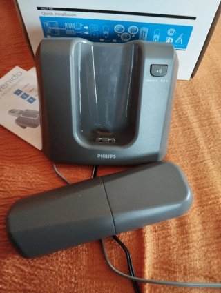 Teléfono Inalámbrico Philips DECT 122 Gris