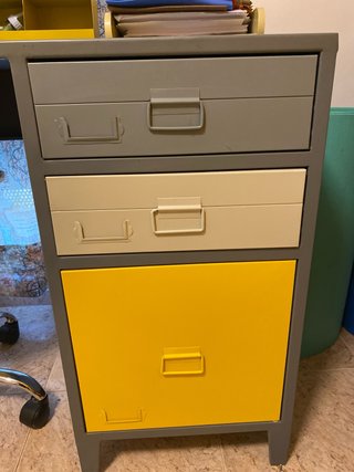 Scrivania in Metallo Maison du Monde Grigio e Giallo