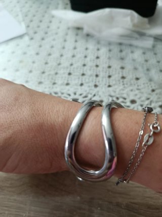 Pulseras fiesta + anillo color plata y brillantes