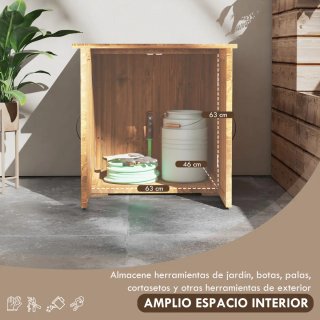 Caseta Madera Exterior 2 Puertas