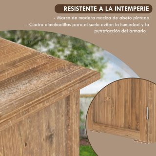 Caseta Madera Exterior 2 Puertas
