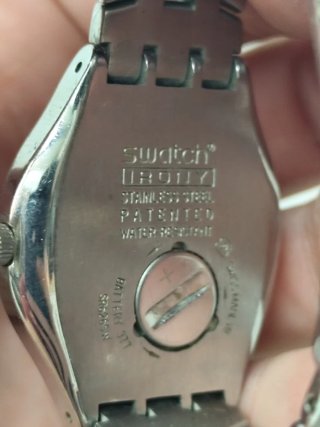 Swatch Iron Reloj Azul y Plateado