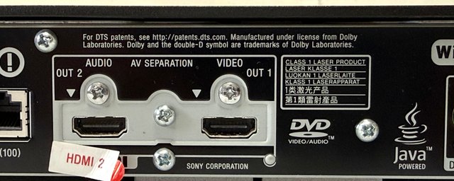Lettore Blu-ray/DVD Sony UHP-H1
