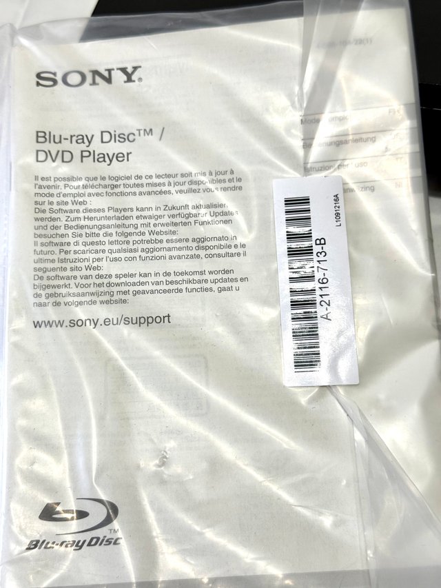 Lettore Blu-ray/DVD Sony UHP-H1