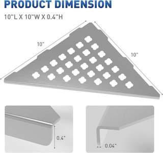 Dos paquetes Estantes de Ducha Triangulares