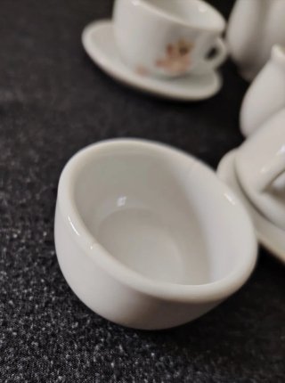 Miniatura Set da Tè in Ceramica con Orsetti