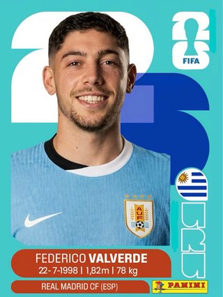 Cromo Valverde Mundial 2026 FIFA