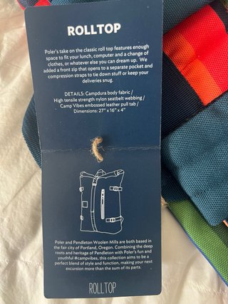 Mochila Poler x Pendleton Azul Multicolor