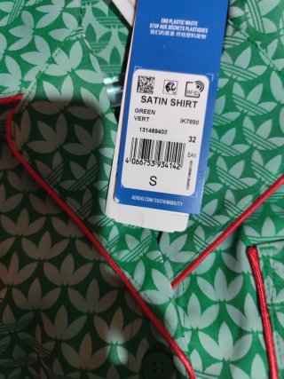 Camisa Adidas Verde Talla S
