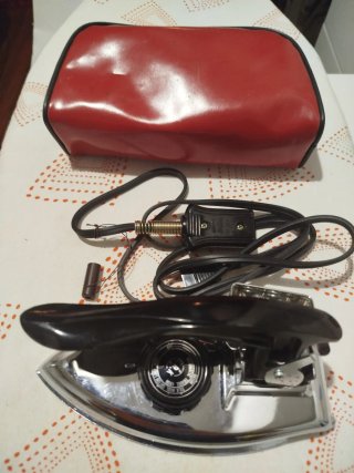 Plancha de viaje vintage