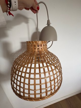 Lámpara de mimbre Ikea