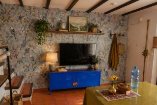 Mueble taquilla metálico azul