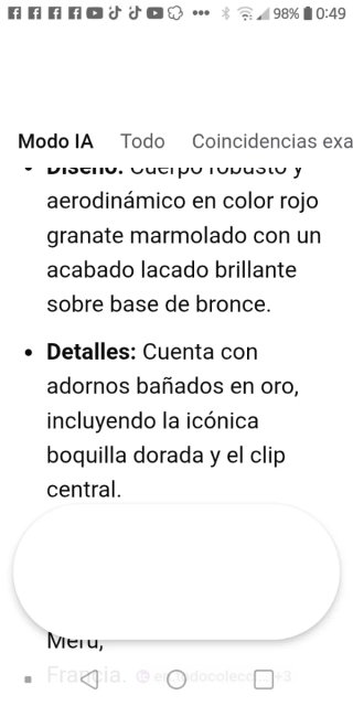 Bolígrafo vintage chapado en oro
