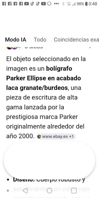 Bolígrafo vintage chapado en oro