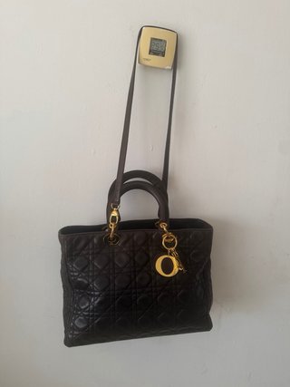 Bolso Dior Marrón Piel Acolchado